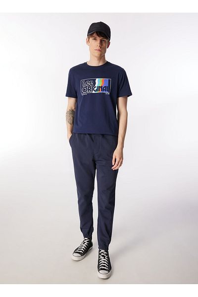 Lee Narrow Leg Navy Blue Men's Cargo Pants Lm 04009410   Jogger Non Denim Pantolo