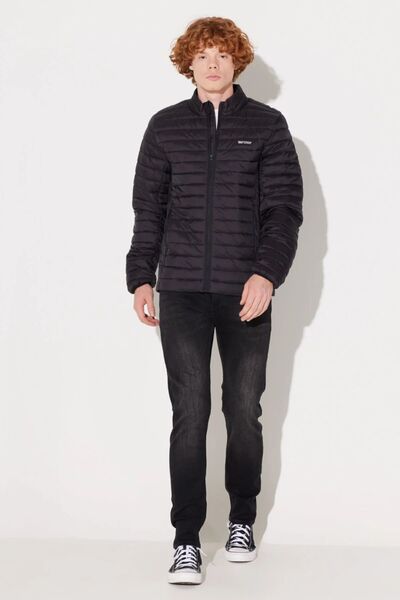Lee Dik Yaka Regular Fit Siyah Erkek Mont L232521001