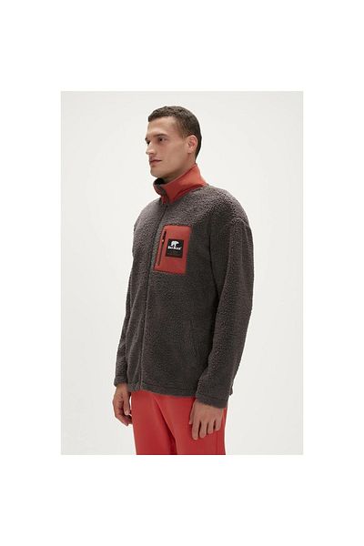 Bad Bear Ryan Plush Men's Navy Blue Stand-Up Collar Jacket
