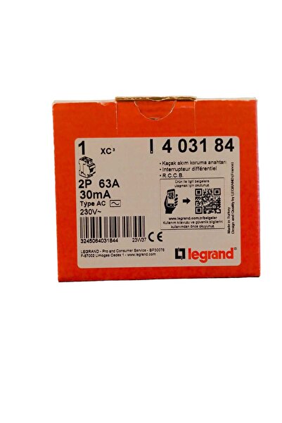 2x63 30ma Kaçak Akım Koruma Anahtarı