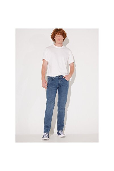 Lee Daren Zip Fly Regular Straight Erkek Mavi Jean