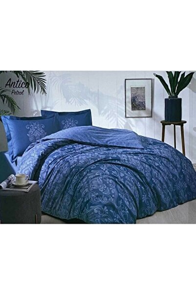 Özdilek طقم غطاء لحاف مفرد (شراشف مطاطية) أنتيكو بترول