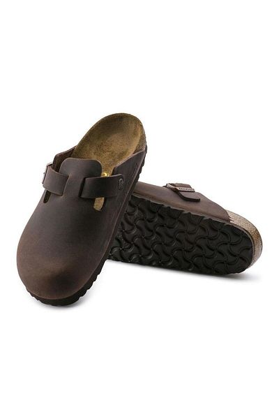 Birkenstock Unisex Boston Sfb Leoi - Brown Slippers