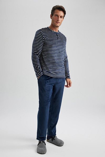 DeFacto Long Sleeve Striped Regular Fit Pajama Set - A3443ax23au
