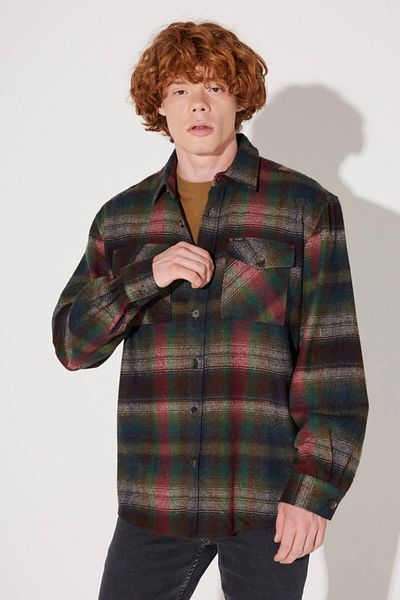 Lee Plaid Loose Fit Soft Textured Winter Shirt Men's SHIRT L232155900