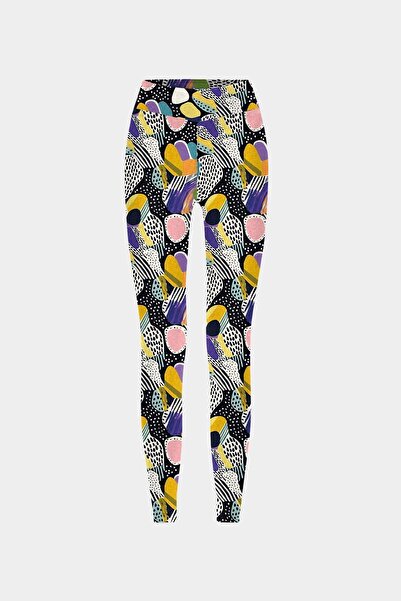 Vatkalimon Colanți de damă cu model cu talie înaltă