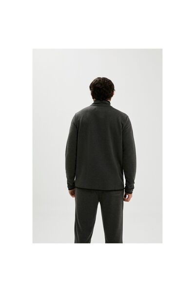 Bad Bear Men's Gray Sweatshirt Backup Half Zip210212029-ant