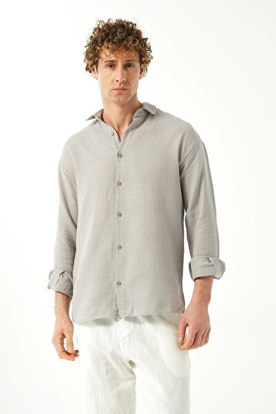 Essentials Basic Comfortable Fit Linen Shirt