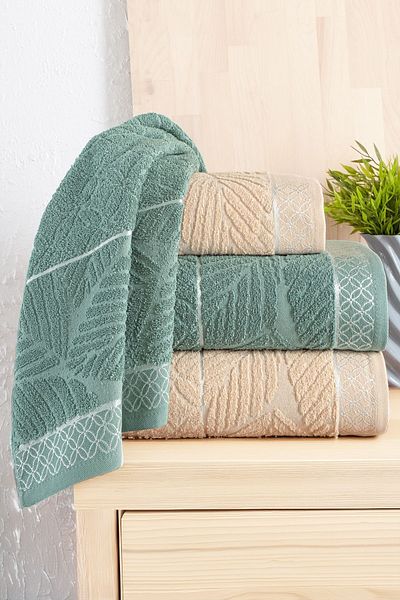Mürdüm Home Set de prosoape de baie din 4 piese 100% bumbac - Set de baie