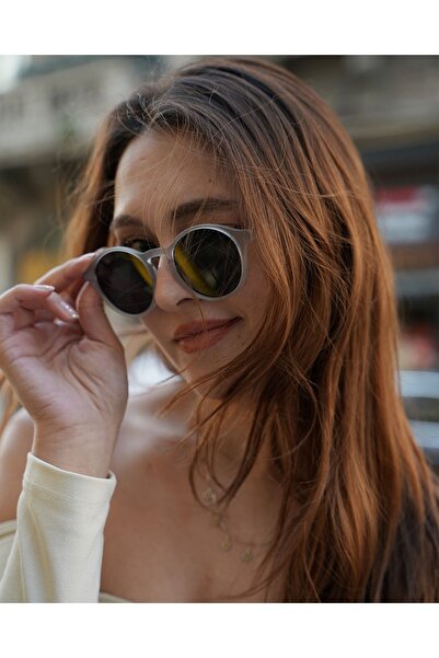 MACERATİ Unisex Smoke Oval Sunglasses