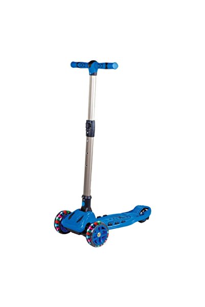 Cool Wheels Maxı Twıst 6 Yaş Ve Üzeri 50 Kg 3 Tekerli Katlanabilir Işıklı Mavi Çocuk Scooter