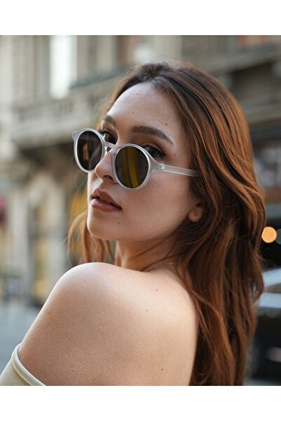 MACERATİ Unisex Smoke Oval Sunglasses