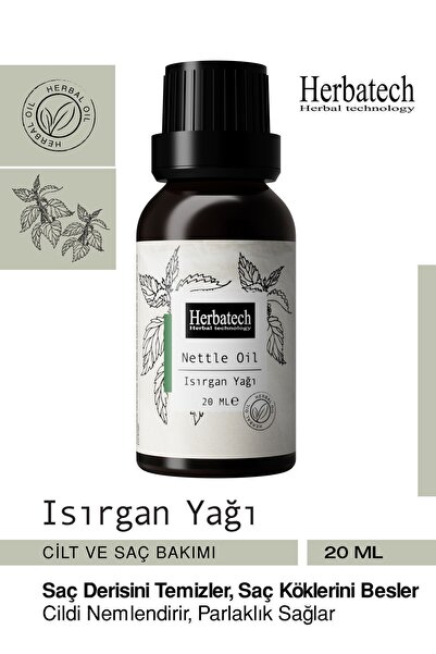 Herbatech Doğal Isırgan Otu Yağı 20 ml - Saç Dökülmesine Karşı Doğal Bakım Ve...