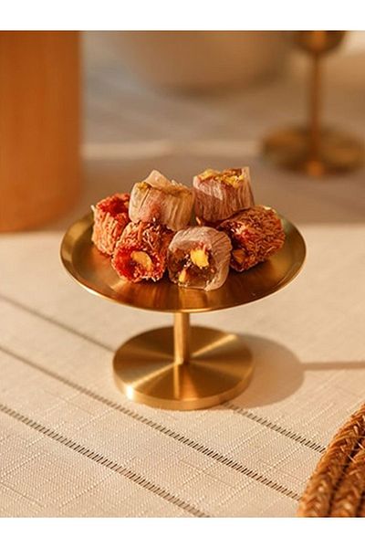 LUKREA Brass Handmade Vienna Turkish Delight Bowl / Coffee Side Catering Serving Bowl Turkish Delight and Sugar Bowl