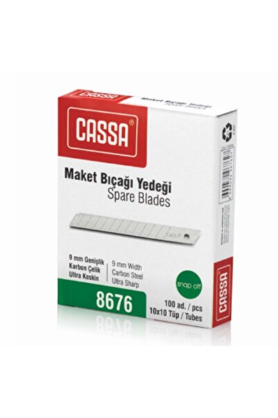 Cassa Maket Bıçağı Yedeği - 9 Mm 1 Tüp ( 1 Tüp 10 Adet )