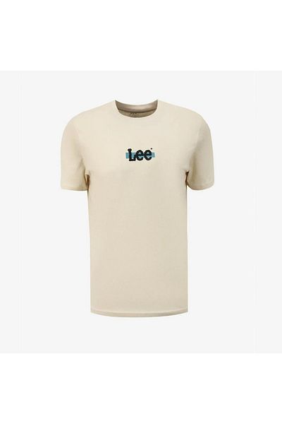 Lee Ανδρικό μπλουζάκι Μπεζ L 241521614