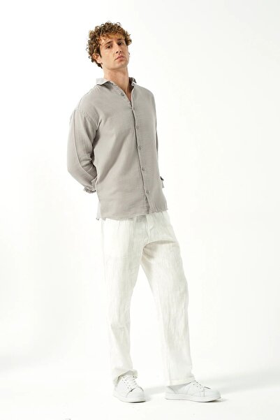 Essentials Basic Comfortable Fit Linen Shirt