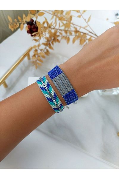 BUNİTA DESİGN Double Miyuki Bracelet Set