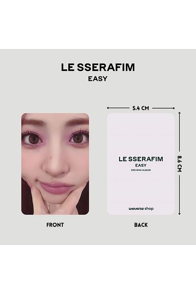 Kpop Dünyasi LE SSERAFIM '' Easy'' POB 4 PC Set