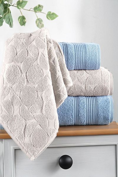 Mürdüm Home Σετ πετσετών μπάνιου 100% βαμβακερό 4 τεμαχίων - Σετ μπάνιου
