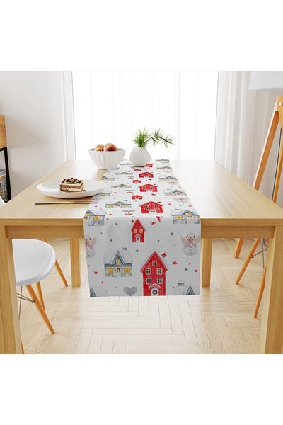 Evmila Christmas Patterned Runner Model