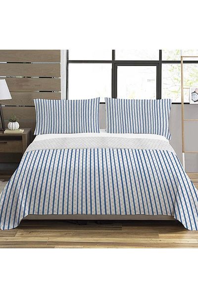 Evmila Modern Pattern Double Printed Pique (200x220 Cm) Colorful