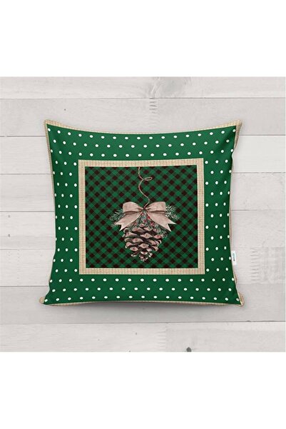 Evmila Novogodišnji specijalni šišar Sa deznom Somot Navlaka za jastuk