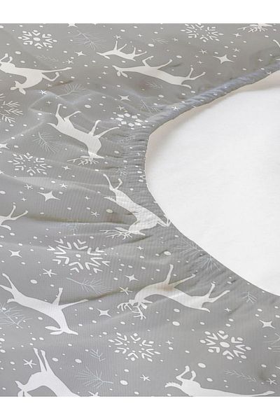 Evmila New Year's Special Pattern Printed Single Elastic Sheet Set