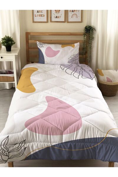 Evmila Cuvertură matlasată cu model modern, cuvertură de pat decorativă