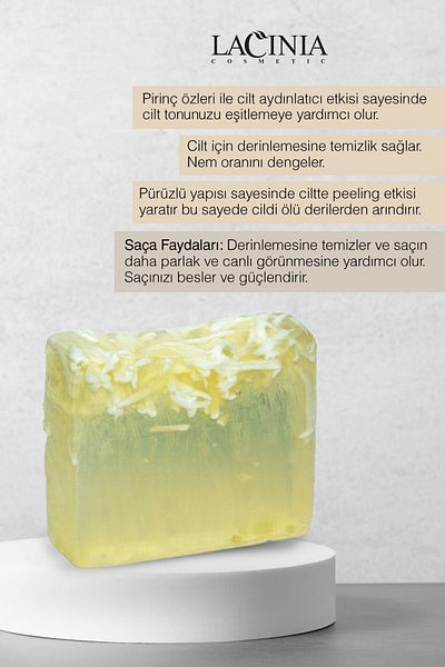 Lacinia 120 gr Glycerin Rice Extract Soap - Face and Body Care Effects