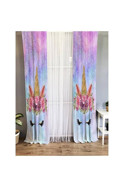 Evmila Children's Room Velvet Background Curtain