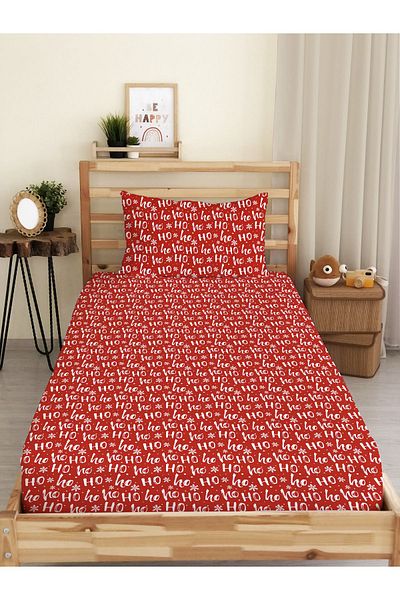 Evmila New Year's Special Pattern Printed Single Elastic Sheet Set