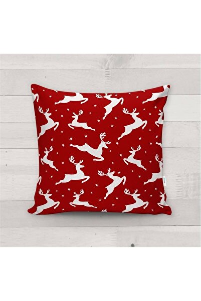 Evmila Novogodišnji specijalni jelen Sa deznom Somot Navlaka za jastuk