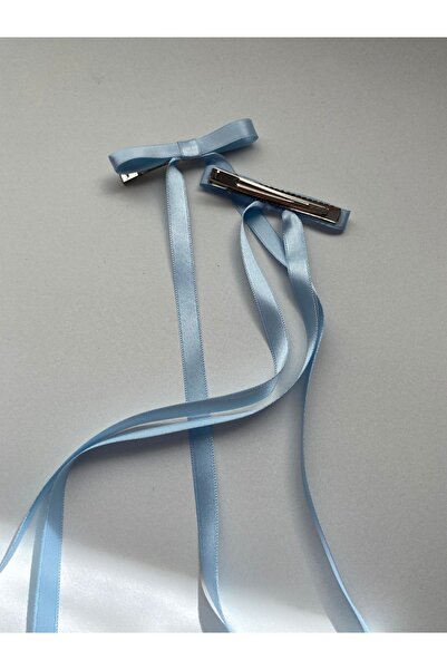 NAZLI Pachet de 2 catarame cu fundita din satin albastru – Catarama