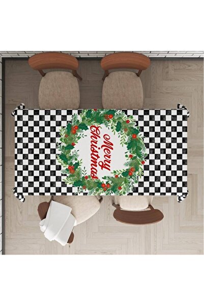 Evmila Novogodišnji specijalni venac Sa deznom Srećan Božić Somot Stolnjak