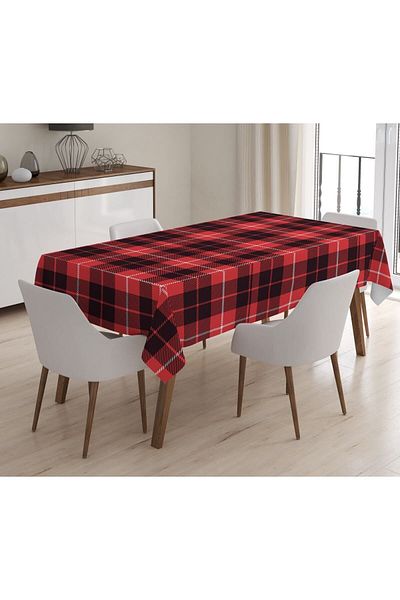 Evmila Printed Velvet Texture Tablecloth