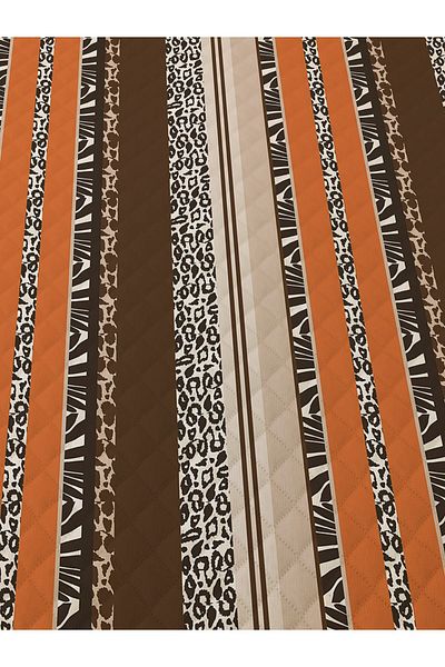 Evmila Modern Pattern Double Printed Pique (200x220 Cm) Colorful