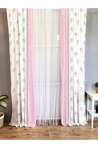 Evmila Printed Children's Room Background Curtain
