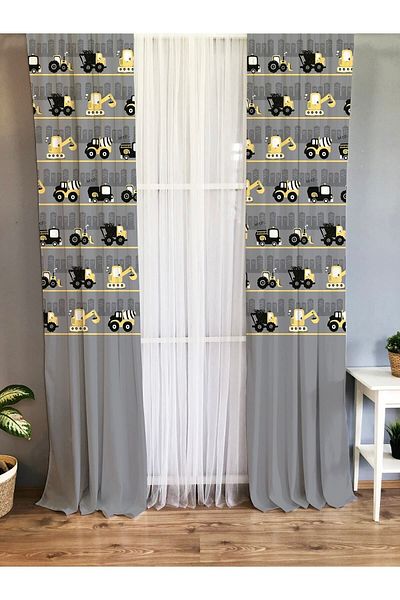 Evmila Printed Children's Room Background Curtain