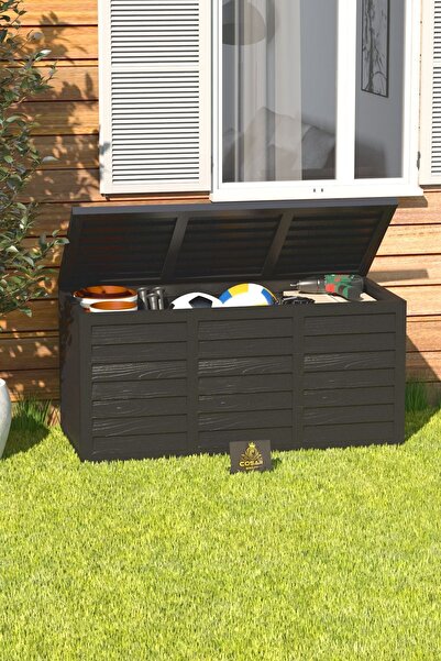 Cosargroup 320 Litre Tekerlekli Kapaklı Bahçe Depolama Sandığı