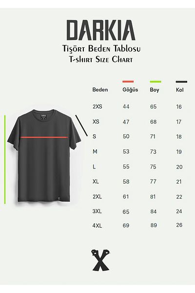 Darkia Λευκό μπλουζάκι Relaxed Fit Cherry Printed Crew Neck