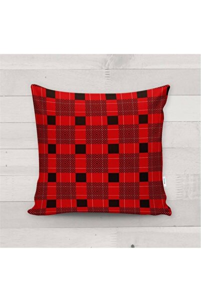 Evmila Novogodišnji specijal Karirano Sa deznom Somot Navlaka za jastuk