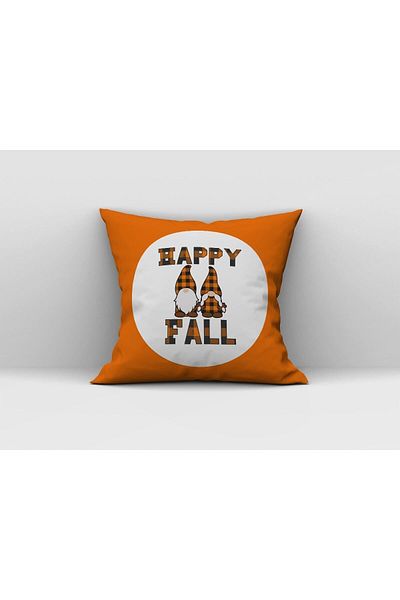 Evmila Husă de pernă cu model pitic Happy Fall Written