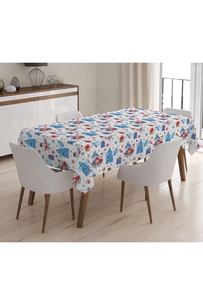 Evmila Štampano Somot Tekstura Stolnjak