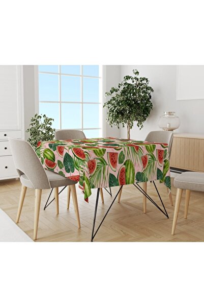 Evmila Скатертина з малюнком кавуна, рожева