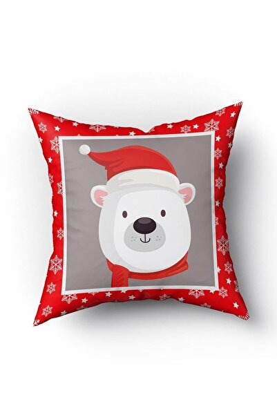 Evmila Medved sa novogodišnjoj tematikom Sa deznom Somot Navlaka za jastuk