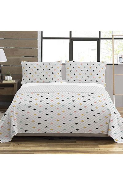 Evmila Modern Pattern Double Printed Pique (200x220 Cm) Colorful
