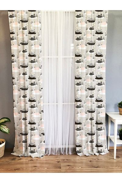 Evmila Printed Children's Room Background Curtain