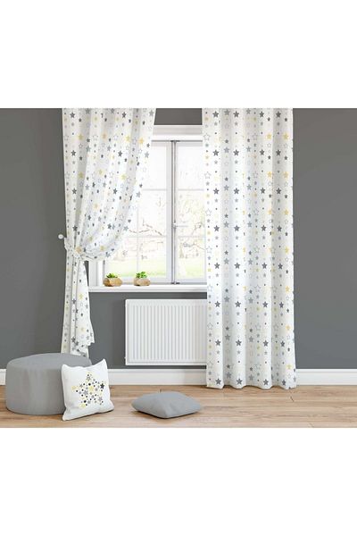 Lolla Colorful Stars Background Curtain 789