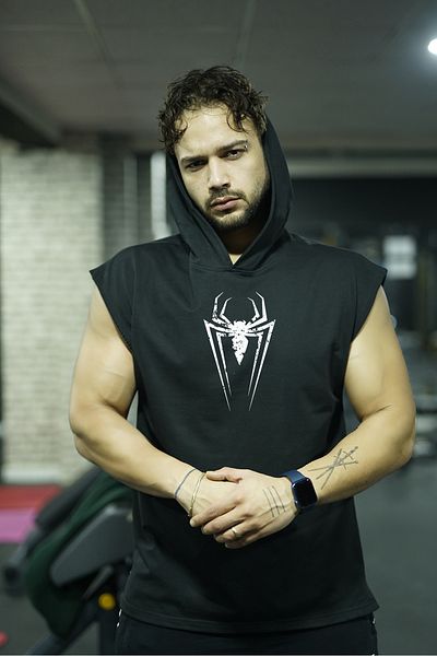 Oxlade Oxlade® Spider Hooded Fitness ATHLETE - 100% Cotton Quality